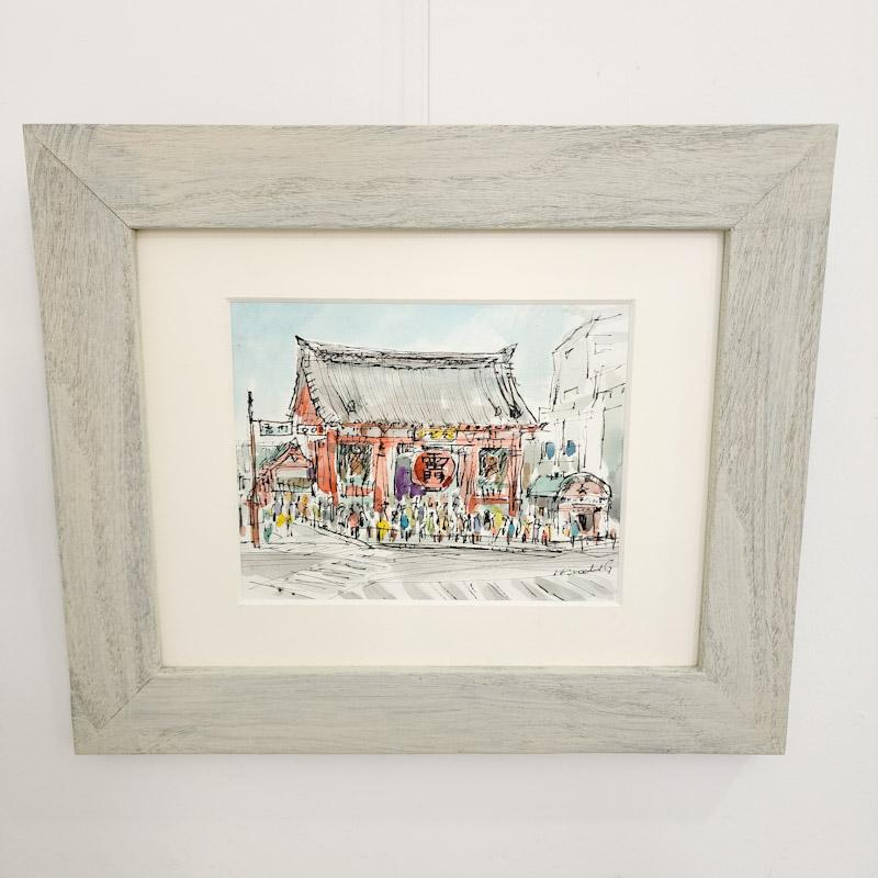 【東京都】雷門　稲澤廣明水彩画【送料無料】